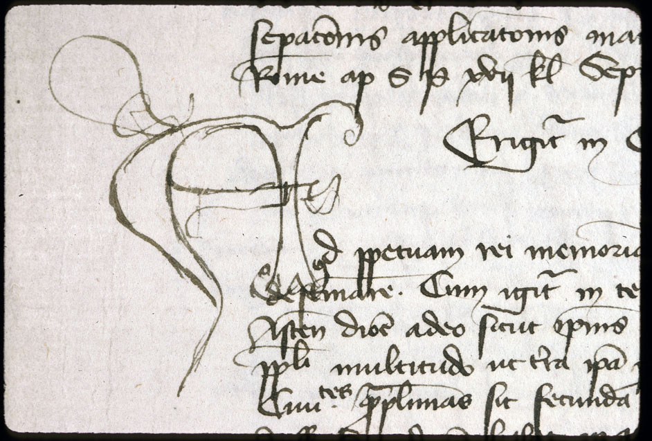 Recueil de lettres de la chancellerie pontificale - Initiale ornée_0