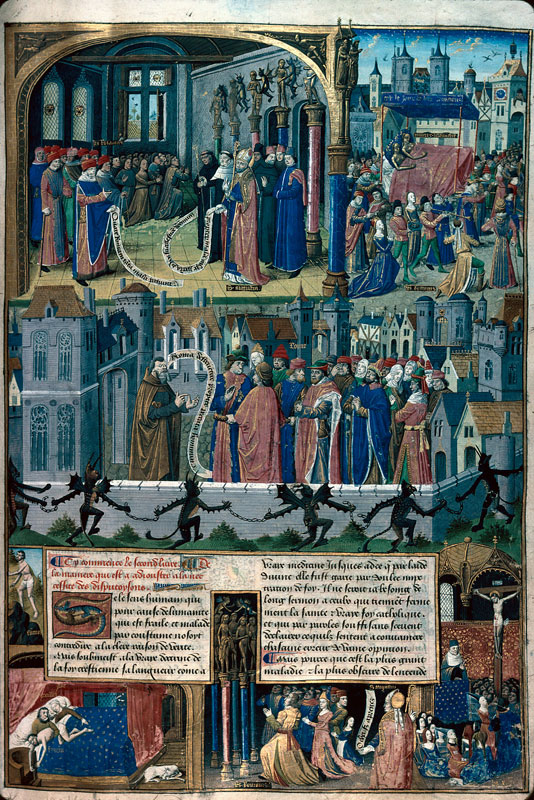 Cité de Dieu - Saint Augustin disputant avec les Romains_1