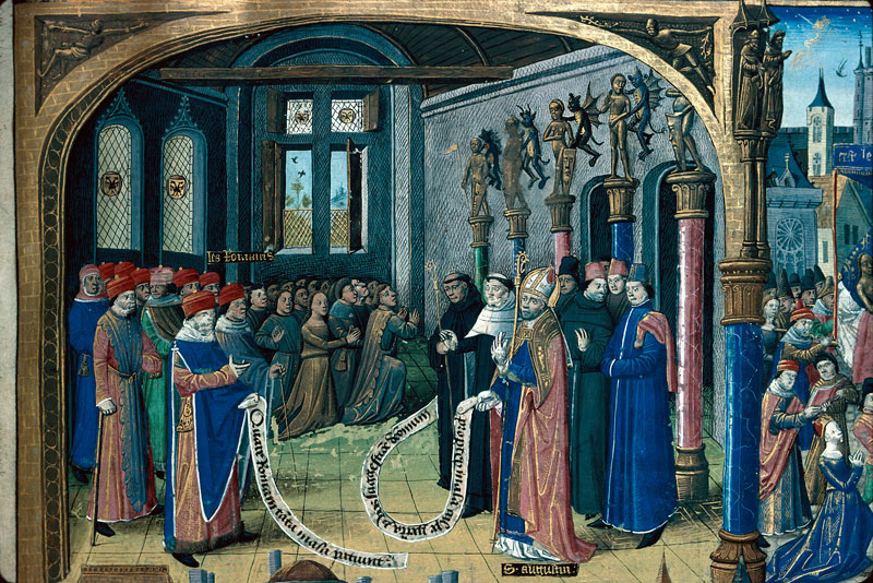 Cité de Dieu - Saint Augustin disputant avec les Romains