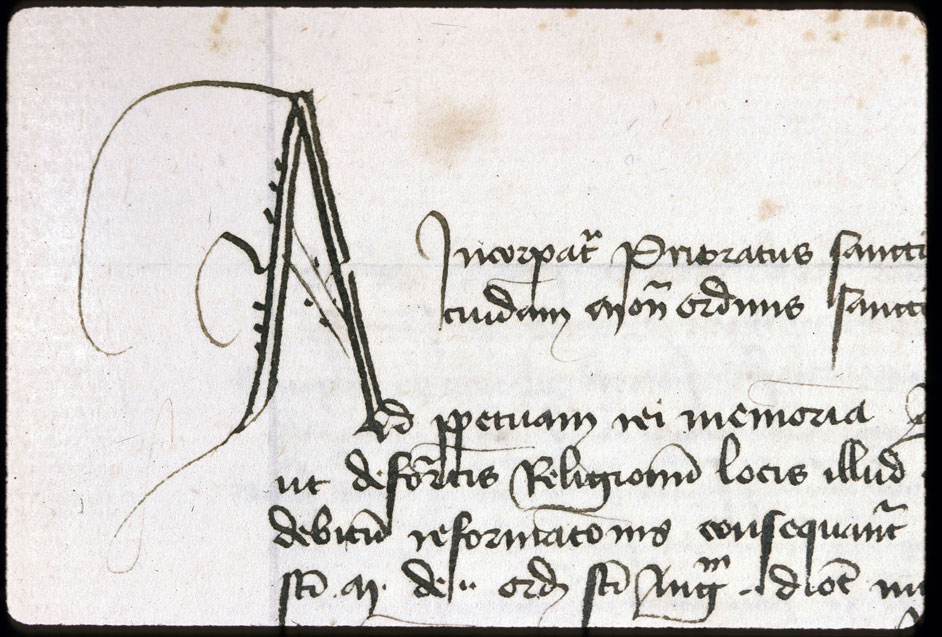 Recueil de lettres de la chancellerie pontificale - Initiale juridique_0