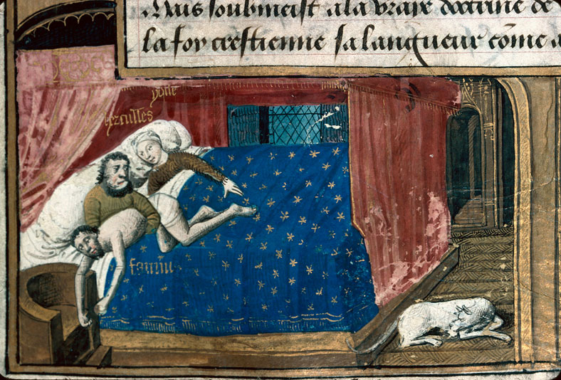 Cité de Dieu - Hercule jetant Faunus hors du lit de Iole