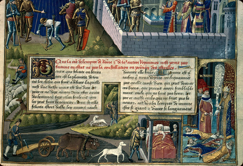Cité de Dieu - Romulus et Rémus nourris par une louve et recueillis par Faustulus_1