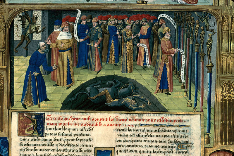 Cité de Dieu - Romains s'adressant à leurs idoles qui les font se fourvoyer
