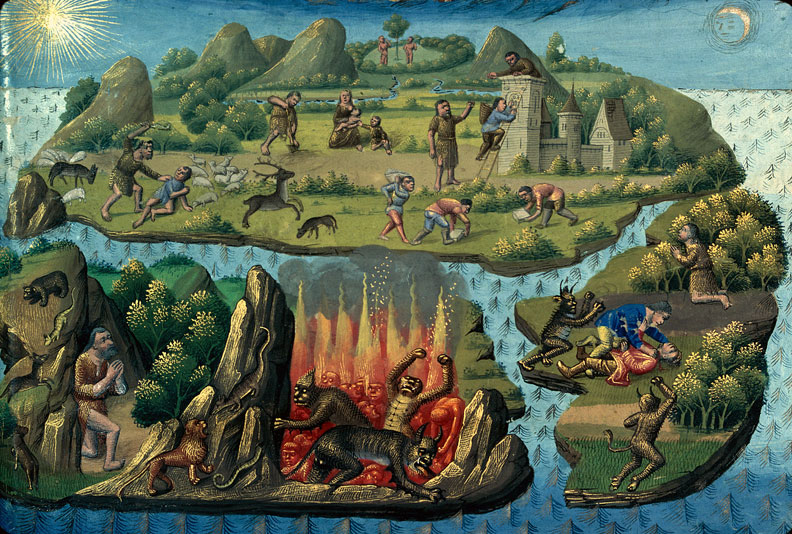 Cité de Dieu - Adam et Eve au travail/Chute d'Adam et Eve