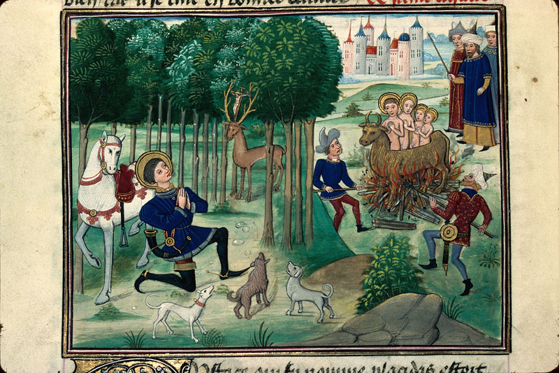 Légende dorée - Martyre de saint Eustache et de sa famille