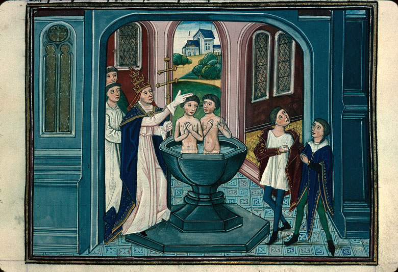 Légende dorée - Saint Clément Ier baptisant