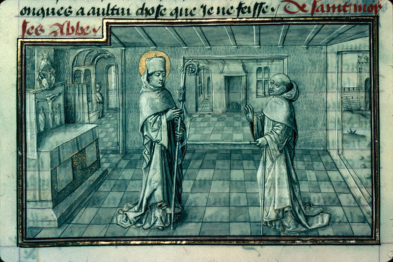 Légende dorée - Saint Moïse abbé et un frère âgé voulant se retirer au désert