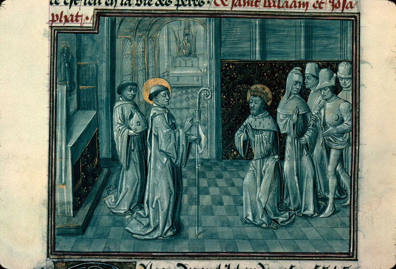 Légende dorée - Saint Barlaam bénissant saint Josaphat