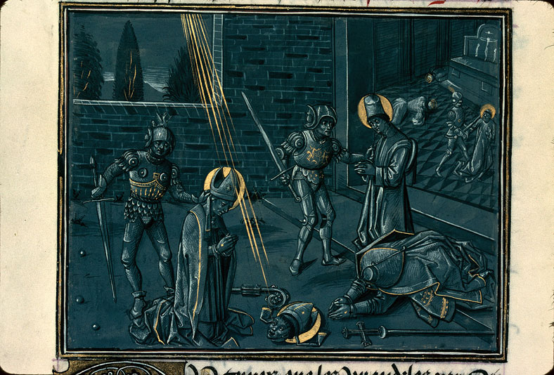 Légende dorée - Décollation de saint Nicaise et d'autres martyrs