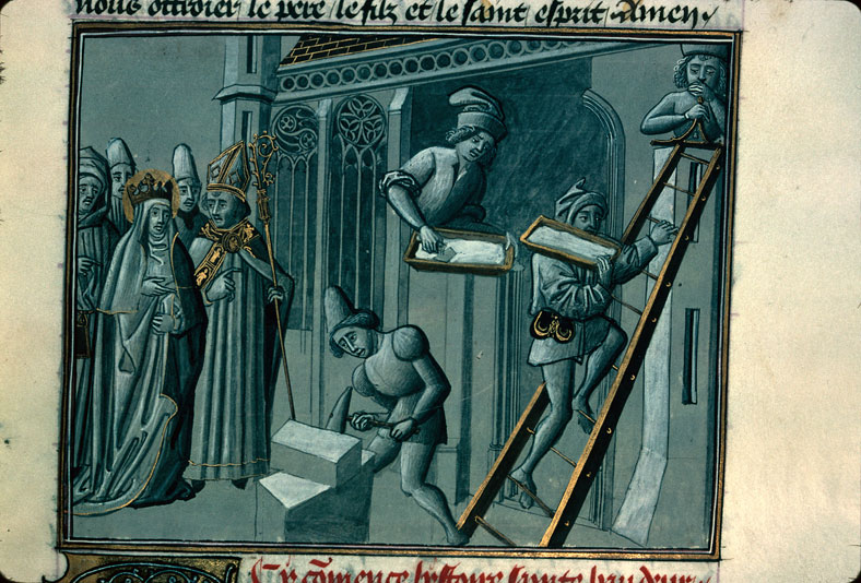 Légende dorée - Sainte Bathilde et la construction d'une église