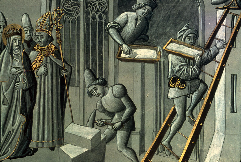 Légende dorée - Sainte Bathilde et la construction d'une église_1