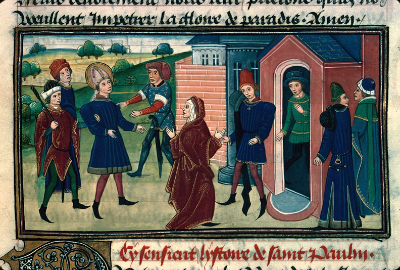 Légende dorée - Saint Paulin de Nole se livrant pour libérer le fils d'une veuve
