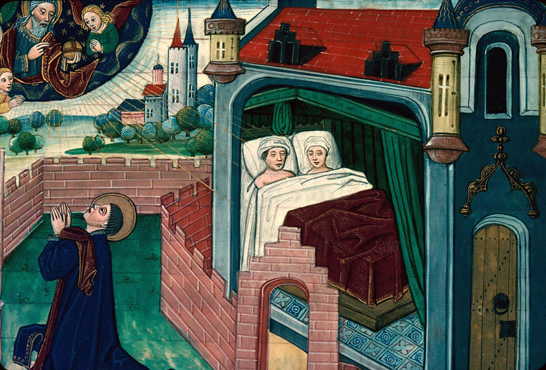 Légende dorée - Saint Mathurin priant Dieu pour la conversion de ses parents_1