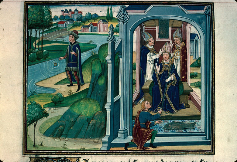 Légende dorée - Saint Arnoul de Metz et le miracle de l'anneau retrouvé