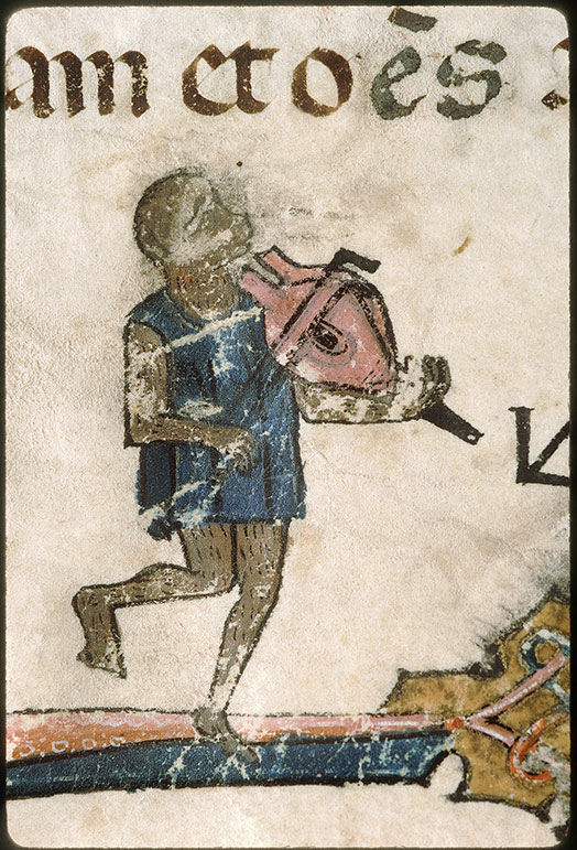 Evangéliaire - Ange musicien;Singe et hybride anthropomorphe musiciens_2