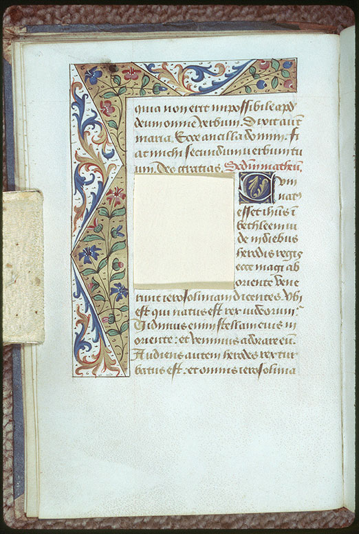 Heures - Page décorée