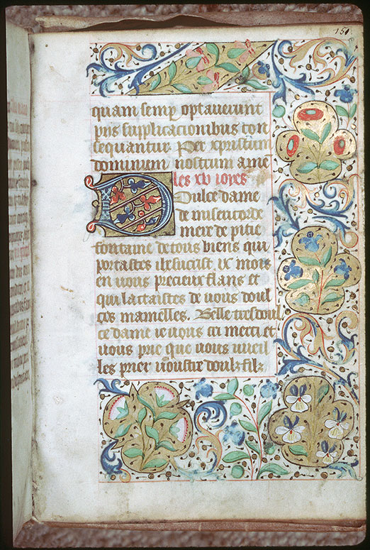 Heures - Page décorée
