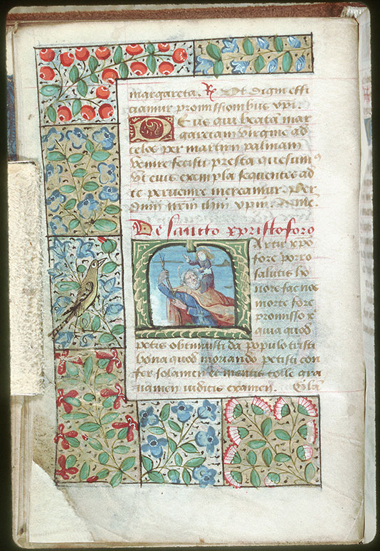 Heures - Page décorée