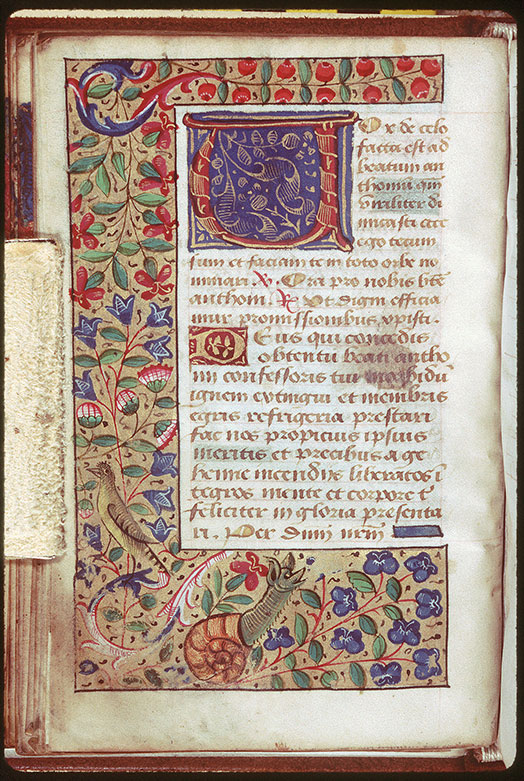 Heures - Page décorée
