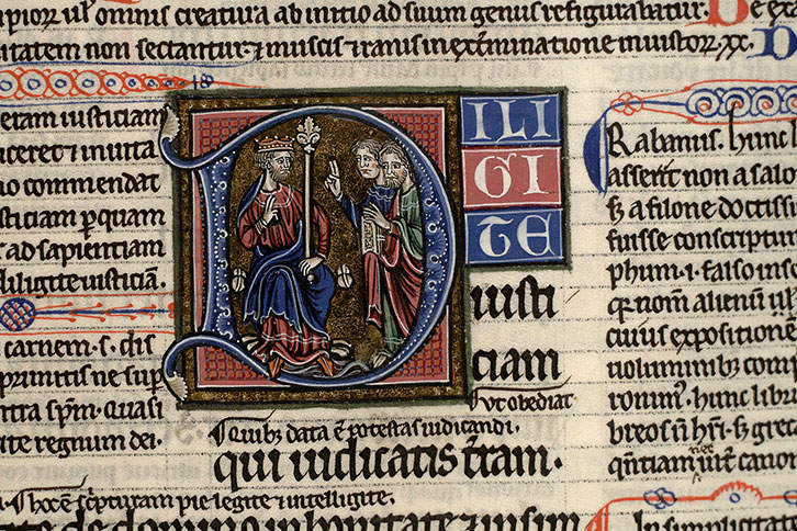 Bible glosée - Salomon roi bénissant (à préciser)_0