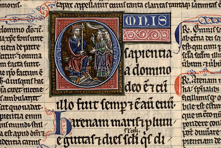 Bible glosée - Salomon enseignant (à préciser)_0