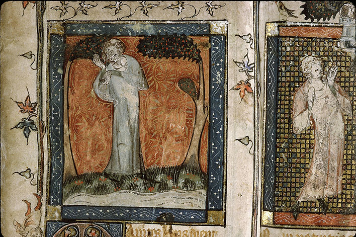 Roman de la Rose - Amant goûtant le printemps (L')
