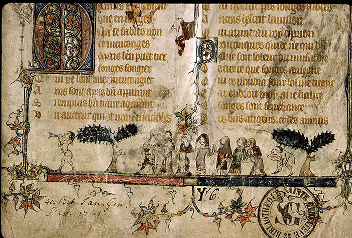 Roman de la Rose - Musicien et danseurs