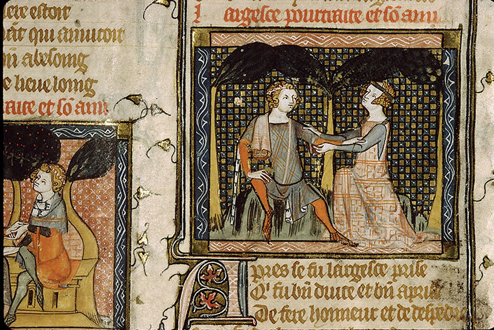 Roman de la Rose - Largesse et son ami