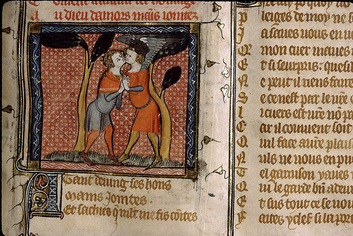 Roman de la Rose - Hommage de l'Amant à l'Amour