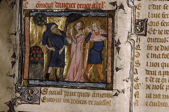 Roman de la Rose - Danger devant l'Amant et Bel Accueil