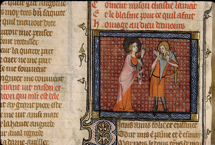 Roman de la Rose - Raison et l'Amant