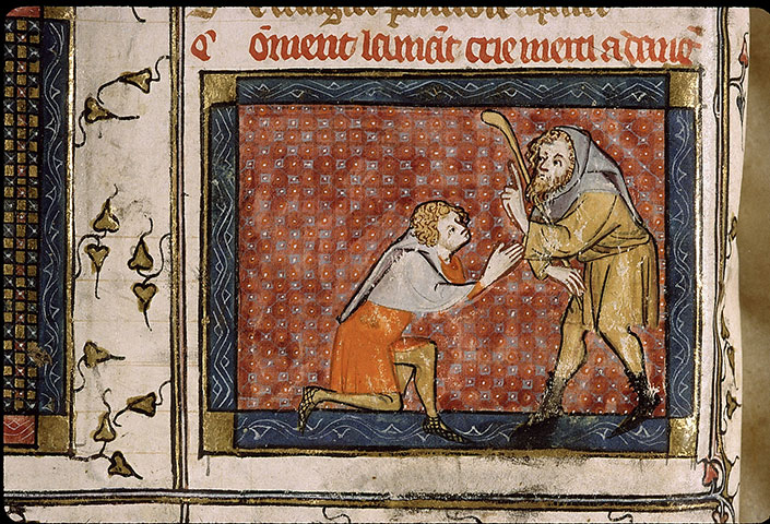 Roman de la Rose - Amant suppliant Danger (L')