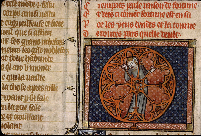 Roman de la Rose - Roue de fortune