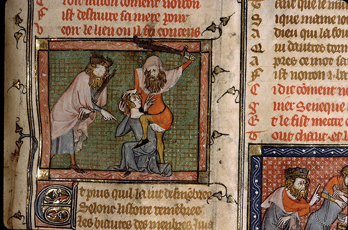 Roman de la Rose - Néron ordonnant l'assassinat de sa mère Agrippine