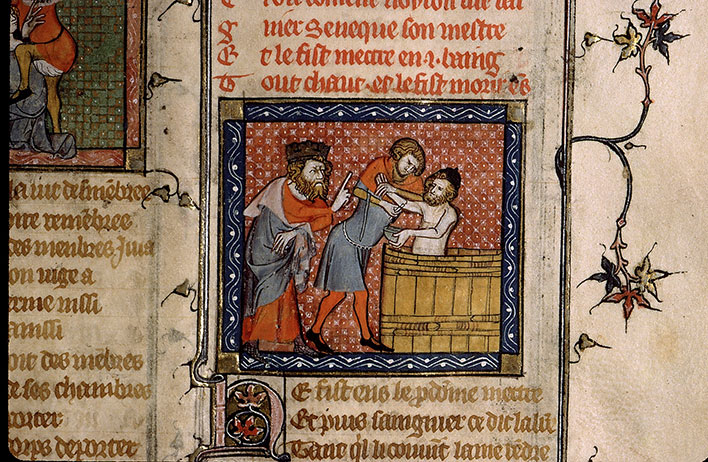 Roman de la Rose - Néron ordonnant la mort de Sénèque