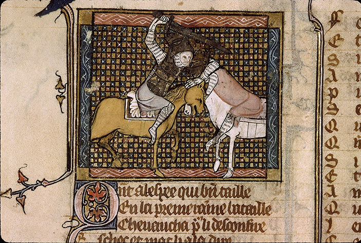 Roman de la Rose - Manfred tué par Charles d'Anjou