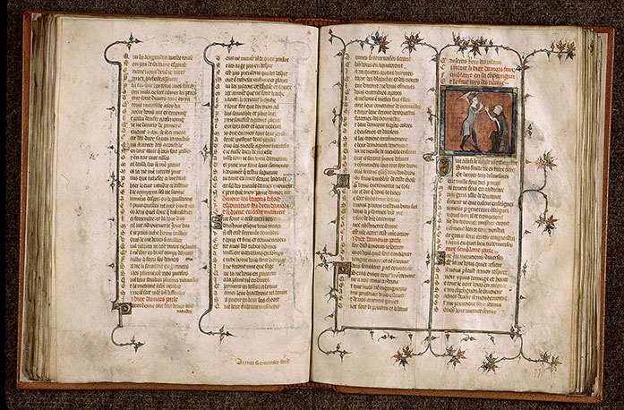 Roman de la Rose - Amour nommant Faux Semblant roi des ribauds_1