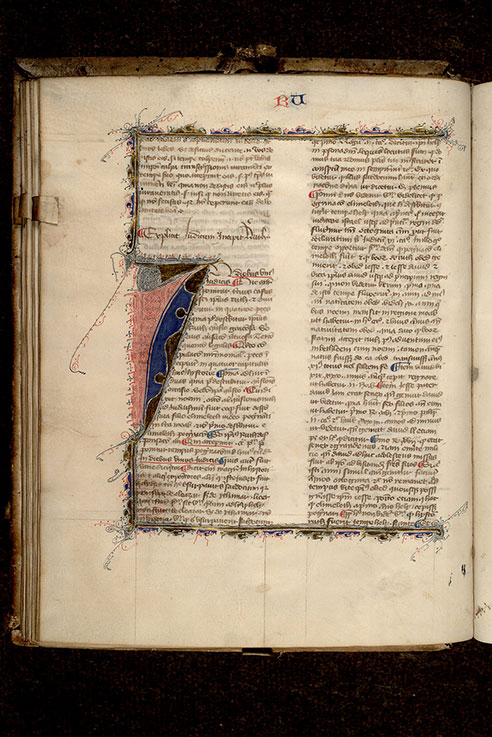 Postilla in Bibliam - Page décorée