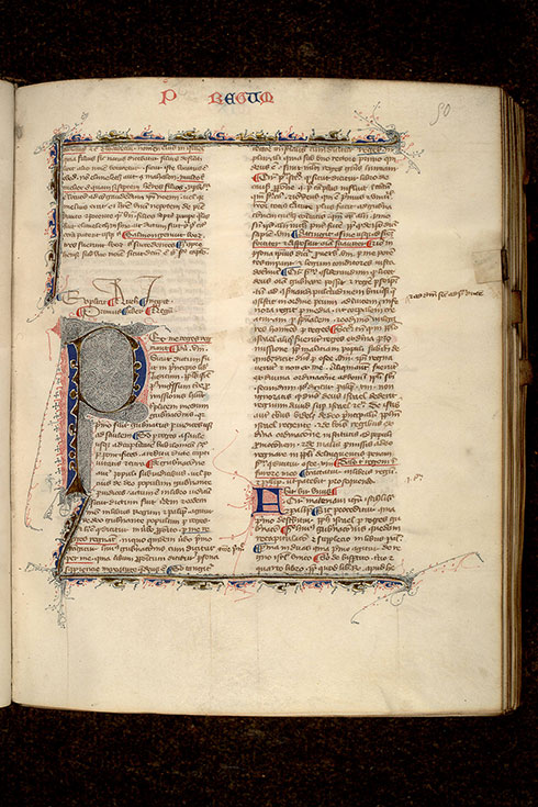 Postilla in Bibliam - Page décorée