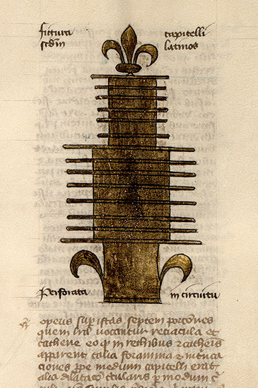 Postilla in Bibliam - Chapiteau du Temple