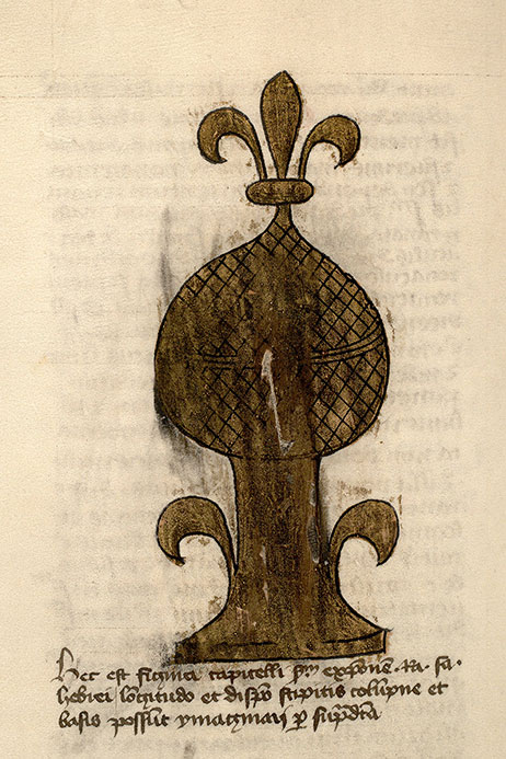Postilla in Bibliam - Chapiteau du Temple