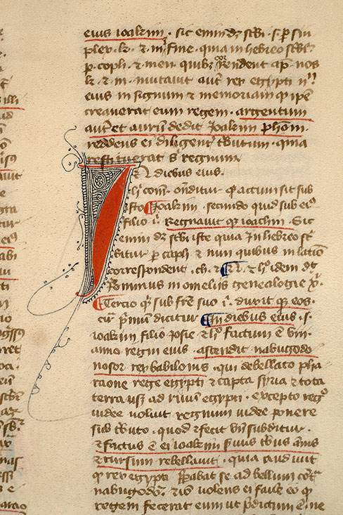 Postilla in Bibliam - Initiale filigranée