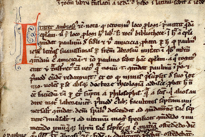 Comment. in Pentateuchum - Initiale filigranée
