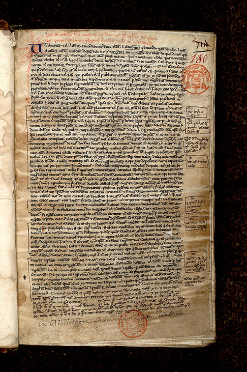 Postilla in Bibliam - Initiale filigranée