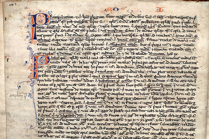 Postilla in Bibliam - Initiales filigranées
