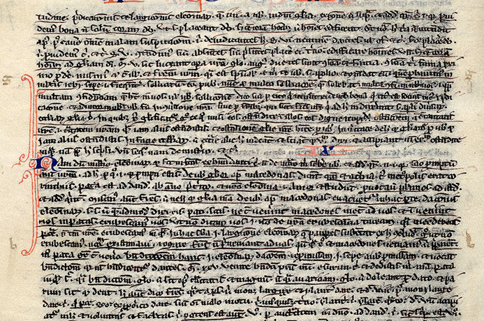 Postilla in Bibliam - Initiale filigranée