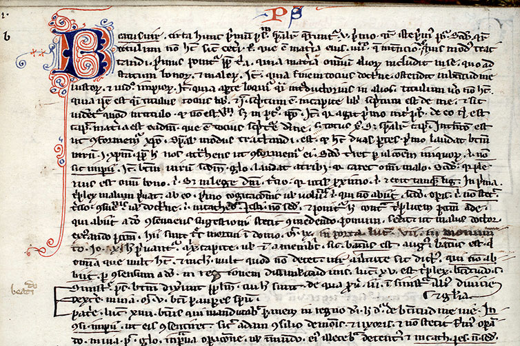 Postilla in Bibliam - Initiale filigranée