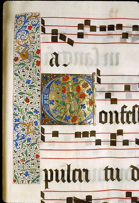Graduel à l'usage de la cathédrale du Mans - Initiale ornée
