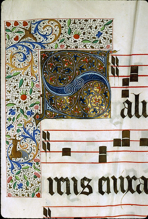 Graduel à l'usage de la cathédrale du Mans - Initiale ornée