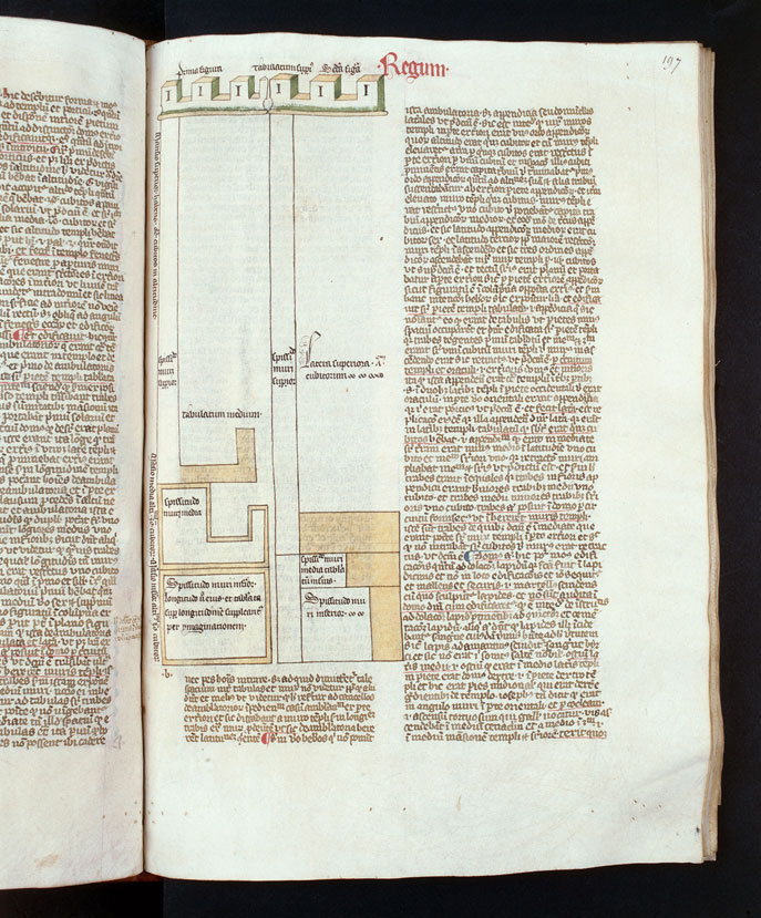 Postilla in Bibliam - Plan de l'annexe du Temple